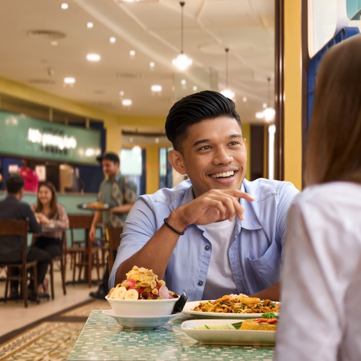 Couple dining